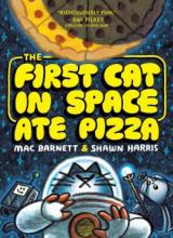 Cover image of The first cat in space ate pizza