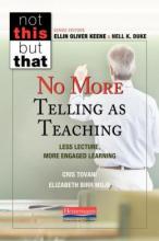 Cover image of No more telling as teaching