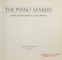 Cover image of The piano makers