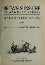 Cover image of Brown sunshine of Sawdust Valley
