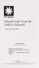 Cover image of Should junk food be sold in schools?