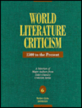 Cover image of World literature criticism