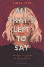 Cover image of All that's left to say