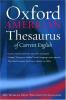 Cover image of The Oxford American thesaurus of current English