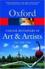 Cover image of The concise Oxford dictionary of art and artists