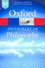 Cover image of The Oxford dictionary of philosophy