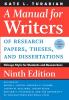 Cover image of A manual for writers of research papers, theses, and dissertations