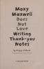 Cover image of Moxy Maxwell does not love writing thank-you notes