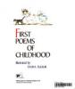 Cover image of First poems of childhood