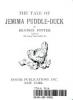 Cover image of The tale of Jemima Puddle-Duck