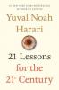 Cover image of 21 lessons for the 21st century