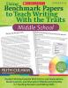 Cover image of Using benchmark papers to teach writing with the traits