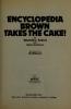 Cover image of Encyclopedia Brown takes the cake!