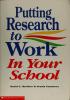 Cover image of Putting research to work in your school