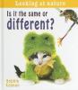 Cover image of Is it the same or different?