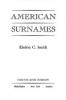 Cover image of American surnames