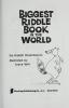 Cover image of Biggest riddle book in the world