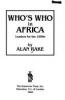 Cover image of Who's Who in Africa