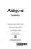 Cover image of Antigone