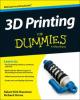 Cover image of 3D printing for dummies