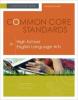 Cover image of Common core standards for high school English language arts