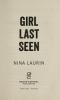 Cover image of Girl last seen