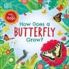 Cover image of How does a butterfly grow?