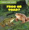 Cover image of Frog or toad?