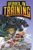 Cover image of Heroes in training graphic novel