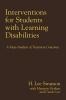 Cover image of Interventions for students with learning disabilities