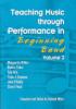Cover image of Teaching music through performance in beginning band