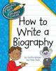 Cover image of How to write a biography