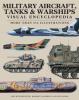 Cover image of Military aircraft, tanks and warships
