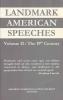 Cover image of Landmark American speeches