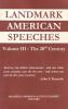 Cover image of Landmark American speeches