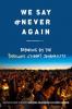 Cover image of We say #Never Again
