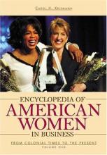 Cover image of Encyclopedia of American women in business