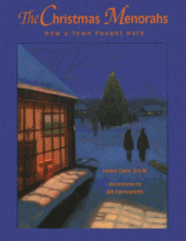 Cover image of The Christmas menorahs