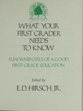 Cover image of What your first grader needs to know