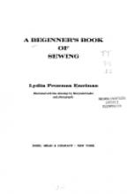 Cover image of A beginner's book of sewing