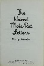 Cover image of The naked mole-rat letters