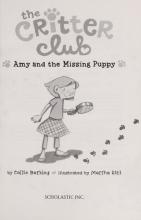 Cover image of Amy and the Missing Puppy