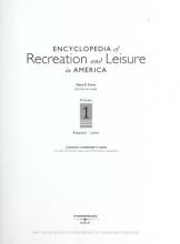 Cover image of Encyclopedia of recreation and leisure in America