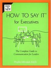 Cover image of How to say it for executives