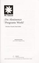 Cover image of Do abstinence programs work?