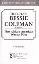 Cover image of The life of Bessie Coleman