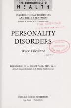 Cover image of Personality disorders