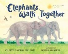 Cover image of Elephants walk together