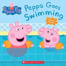 Cover image of Peppa goes swimming