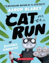 Cover image of Cat on the run in cucumber madness!